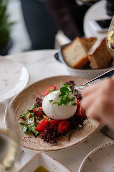 Burrata y stracciatella